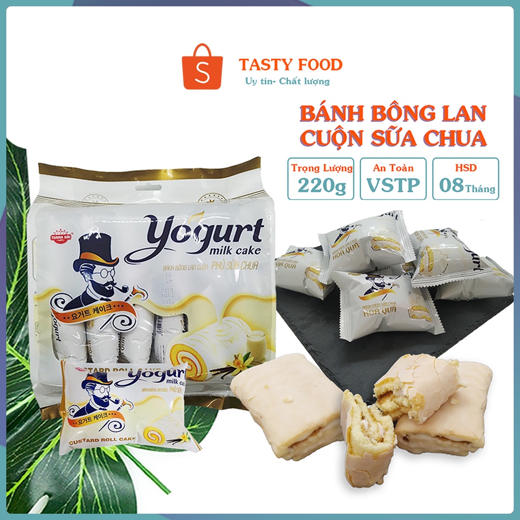 banh bong lan cuon sua chua ah