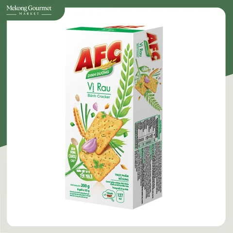 banh cracker vi rau afc dinh duong hop 200g