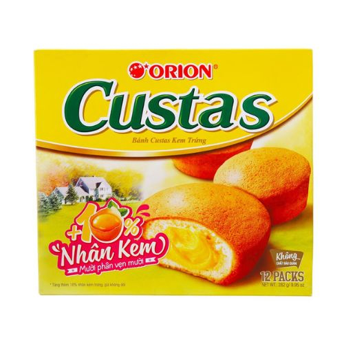 banh kem trung custas hop 282g  12 cai