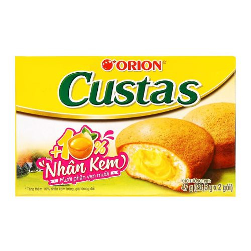 banh kem trung custas hop 47g  2 cai