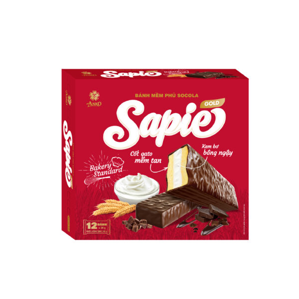 banh mem phu socola sapie gold 240 g