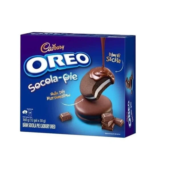banh oreo socola   pie   nhan deo marshmallow   360g