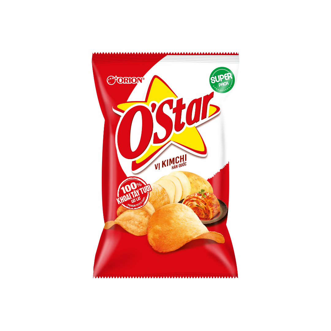 banh snack o  8217 star vi kim chi han quoc   goi 35 g