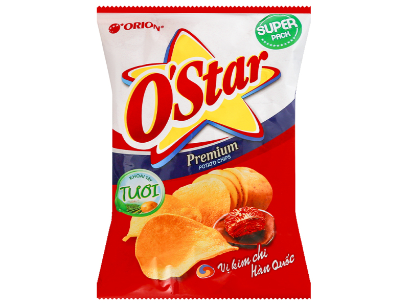 banh snack ostar vi kim chi han quoc 60g