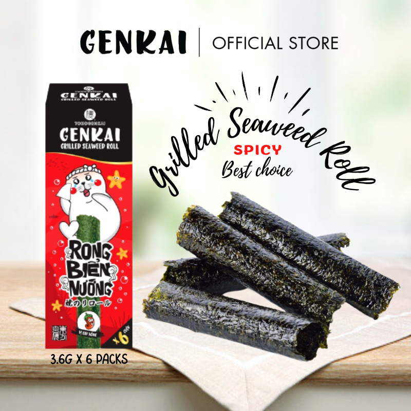 banh snack rong bien nuong cuon genkai vi cay nong  21 6g