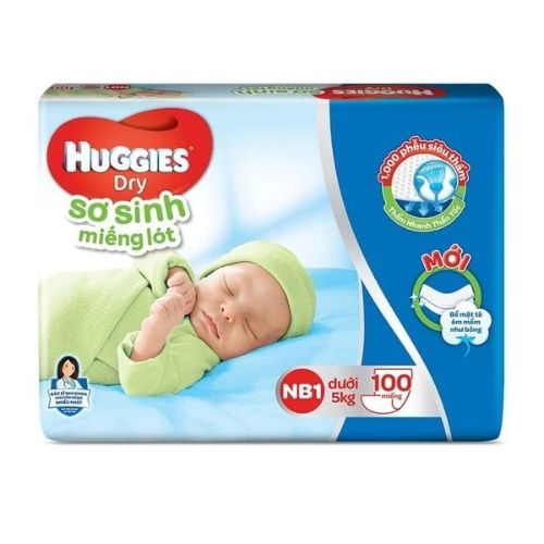 bim huggies mieng lot so sinh newborn 1 ss nb1  100 mieng
