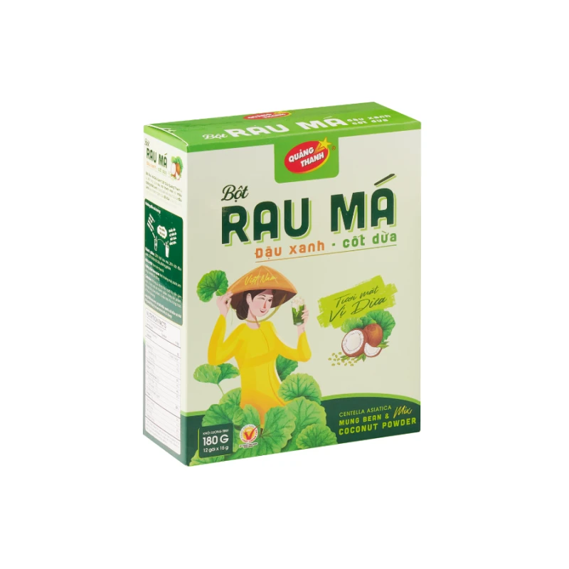 bot rau ma dau xanh cot dua