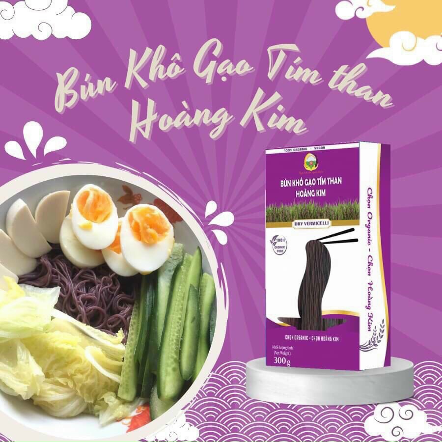 bun kho gao tim than hoang kim  300g hop    gao hoang kim