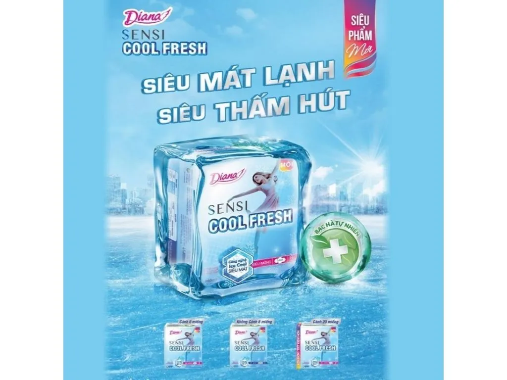 bvs diana sensi cool fresh 8 mieng