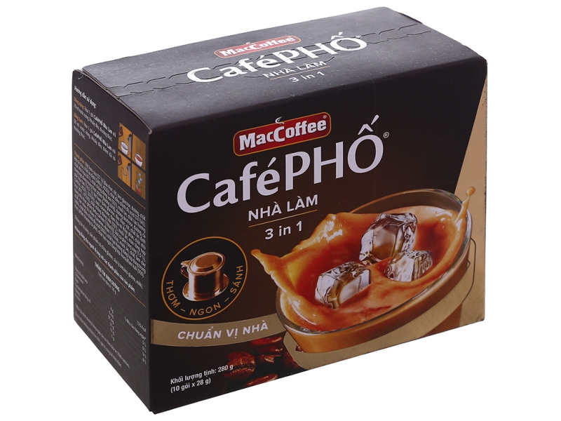 ca phe sua maccoffee cafe pho nha lam 3in1 280g