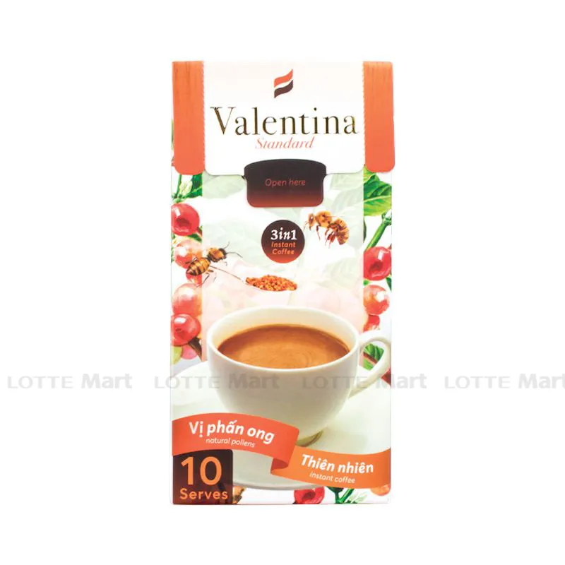 ca phe sua valentina   hoa tan   3 in 1   honee coffee   160g