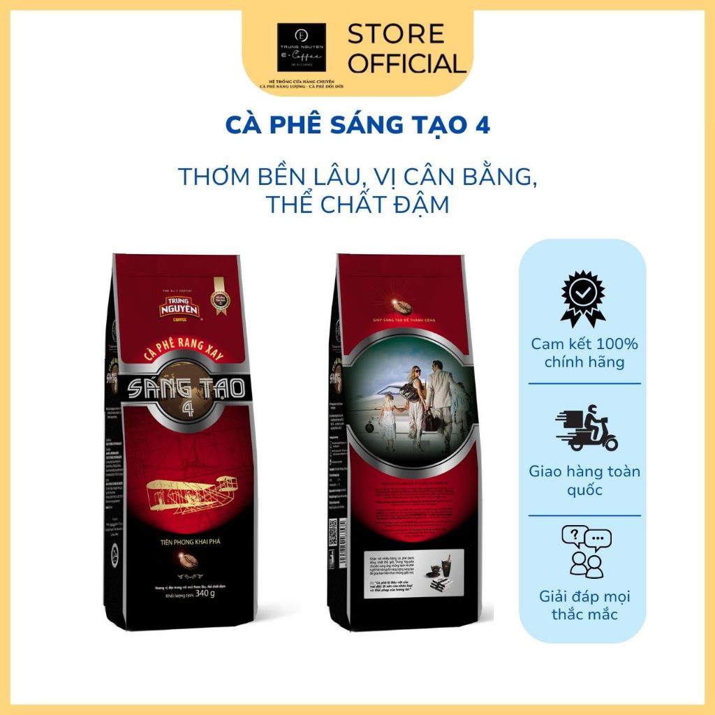 ca phe trung nguyen sang tao 4 340g