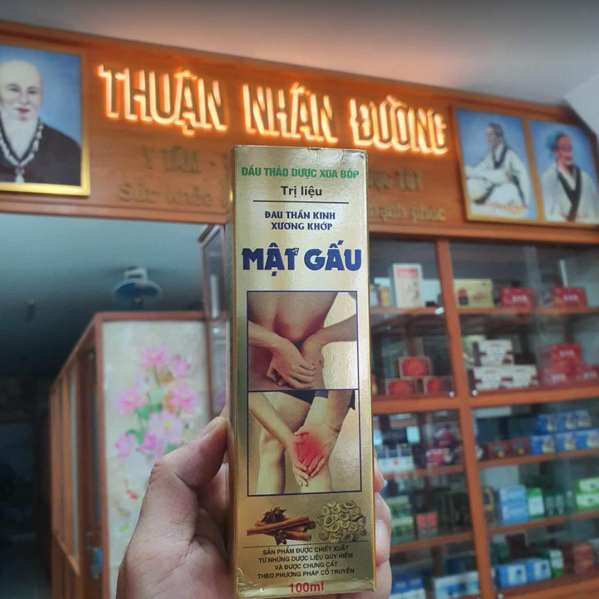 dau thao duoc xoa bop mat gau