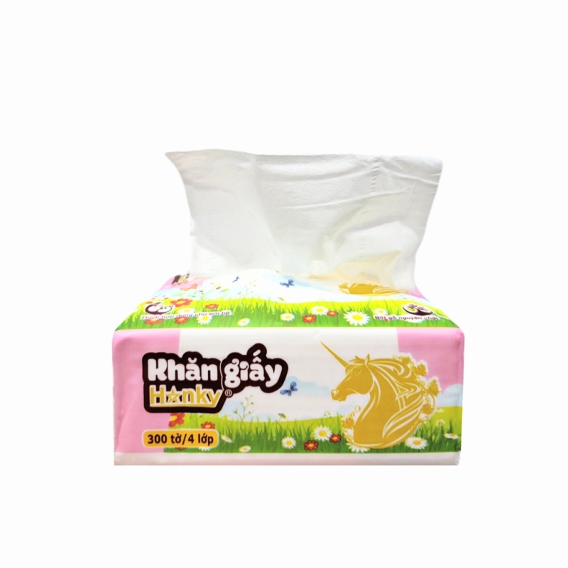 giay an con ngua vang hankygiay lua cao cap hanky 300 to  4 lop dai mem mai