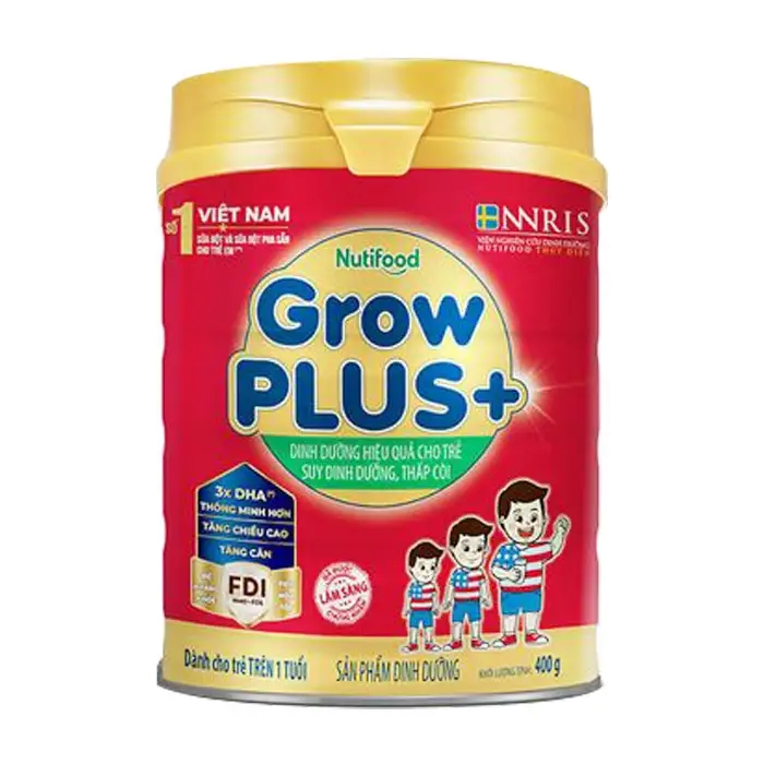 growplus  dinh duong hieu qua cho tre suy dinh duong thap coi lon 400g