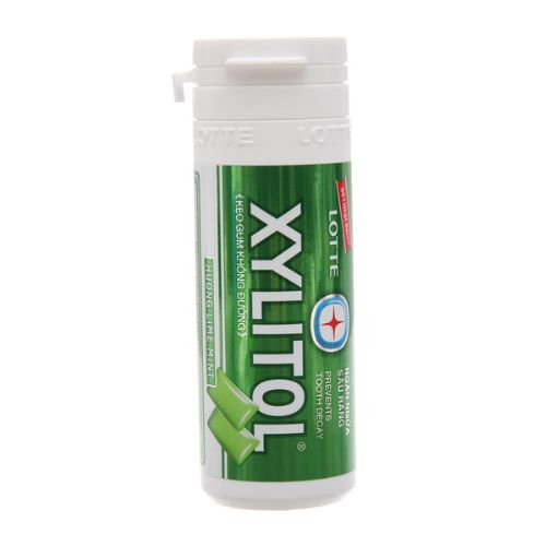 ke ?o gum khong duo ?ng lotte xylitol huong lime mint hu ? 26 1g