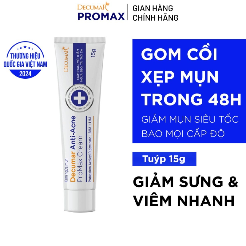 kem ngua mun decumar anti acne promax cream  15g