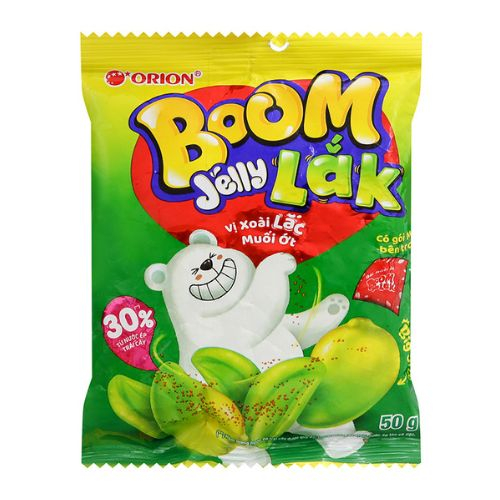 keo deo vi xoai lac muoi ot orion boom jelly lak goi 50g