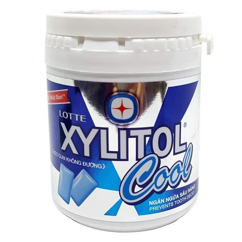 keo gum khong duong lotte xylitol huong bac ha cuc manh  cool  hu 137 8g