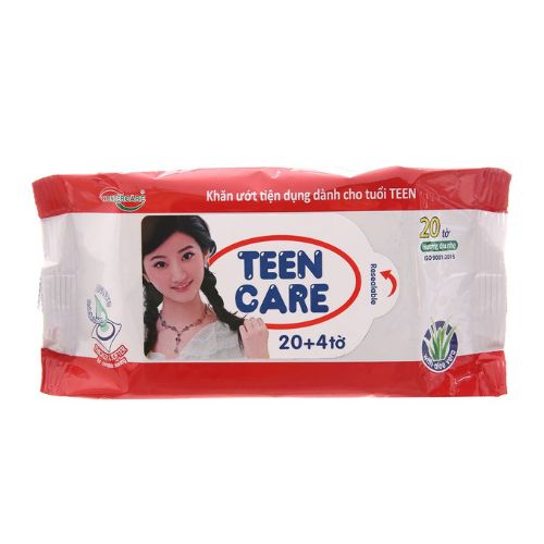 khan uot teen care do huong diu nhe goi 20 mieng  tang them 4 mieng