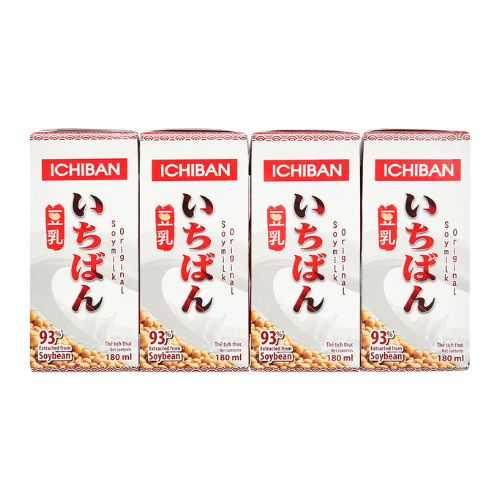 loc 4 hop sua dau nanh ichiban nguyen chat 180ml