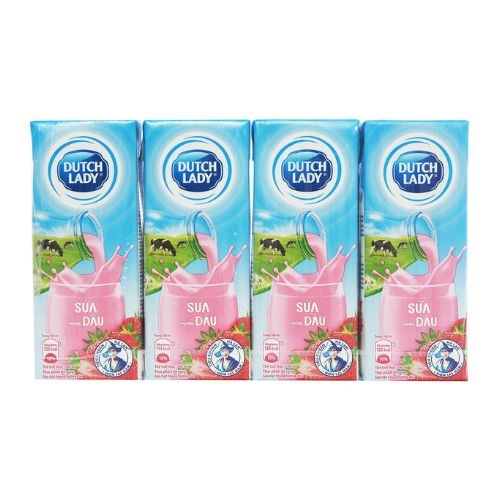 loc 4 hop sua tiet trung huong dau dutch lady 180ml