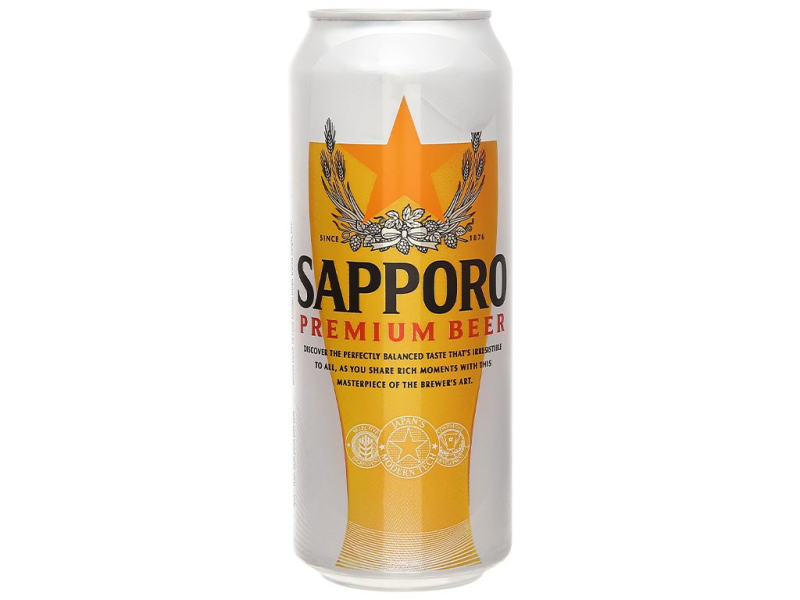 lon bia 500ml sapporo premium  ??  sapporo premium 500ml can