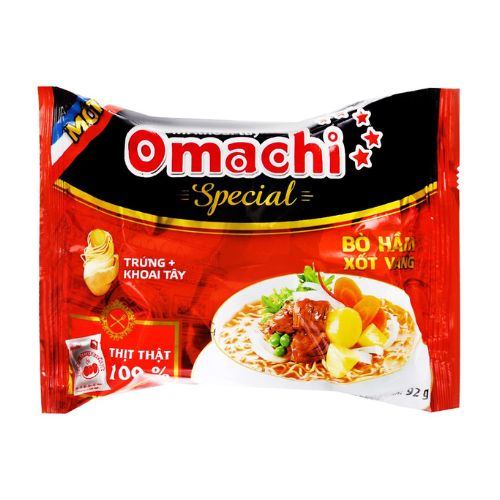 mi khoai tay omachi special bo ham xot vang goi 92g  co goi thit that
