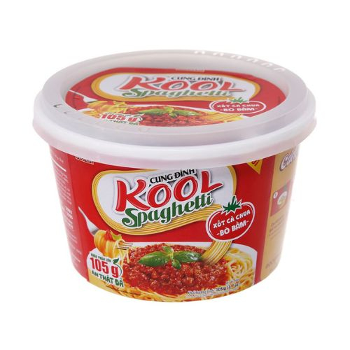 mi tron cung dinh kool spaghetti to 105g  co goi xot bo bam