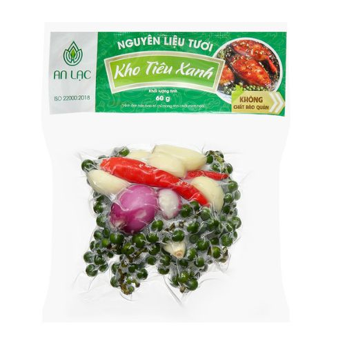 nguyen lieu tuoi kho tieu xanh 60gr