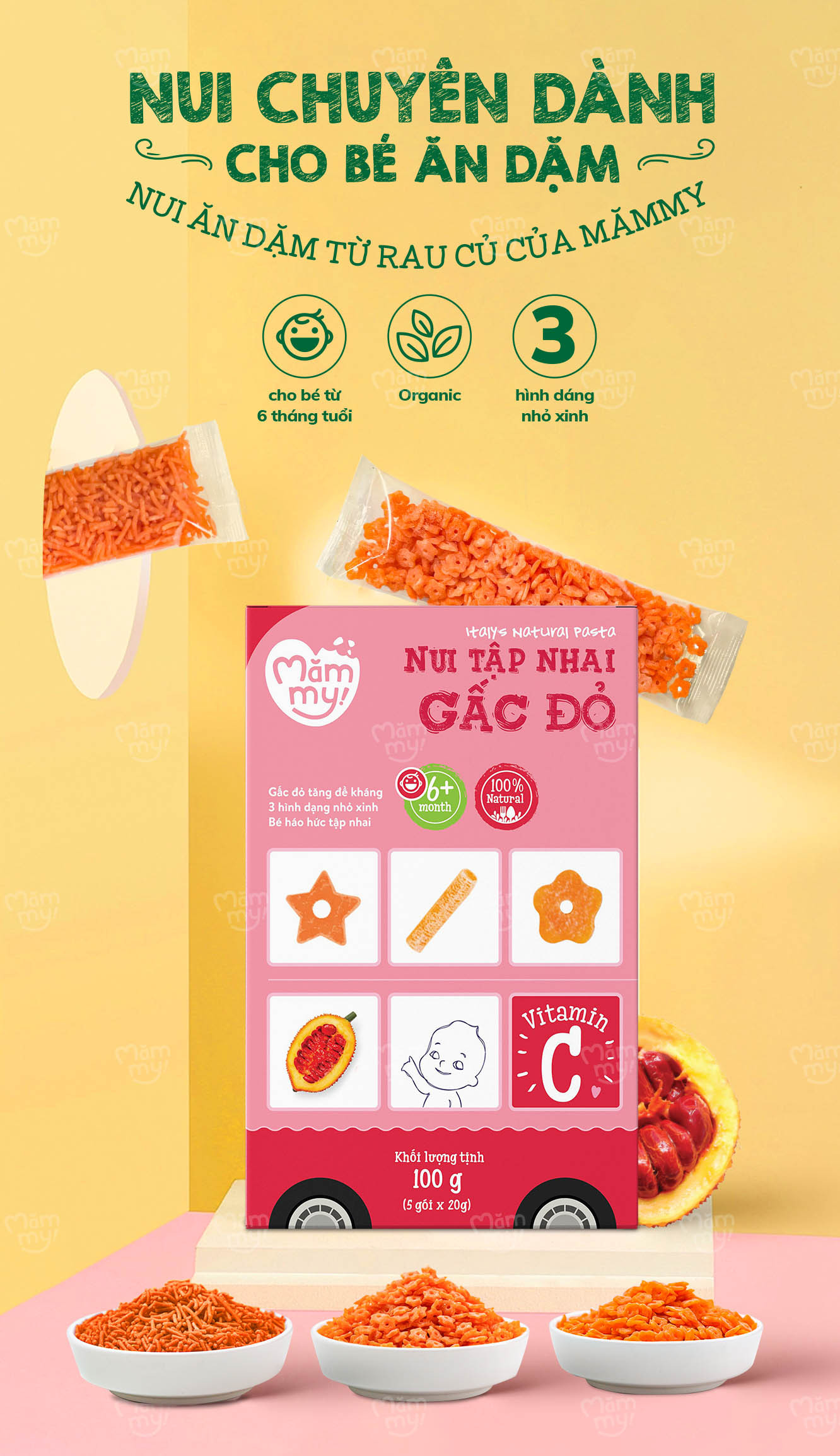 nui an dam gac do mini cho be moi tap nhai mammy 100gram