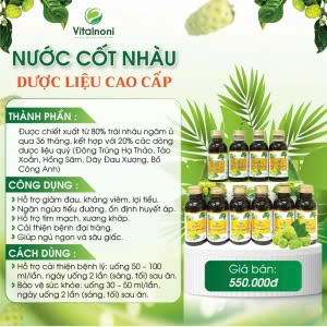 nuoc cot nhau vital chai 100ml bo sung cac thao duoc quy