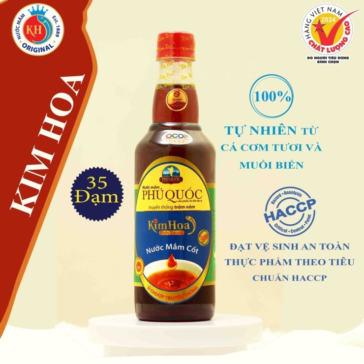 nuoc mam phu quoc kim hoa 35 do dam chai 500ml