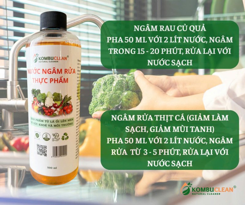 nuoc ngam rua thuc pham 1l kombuclean