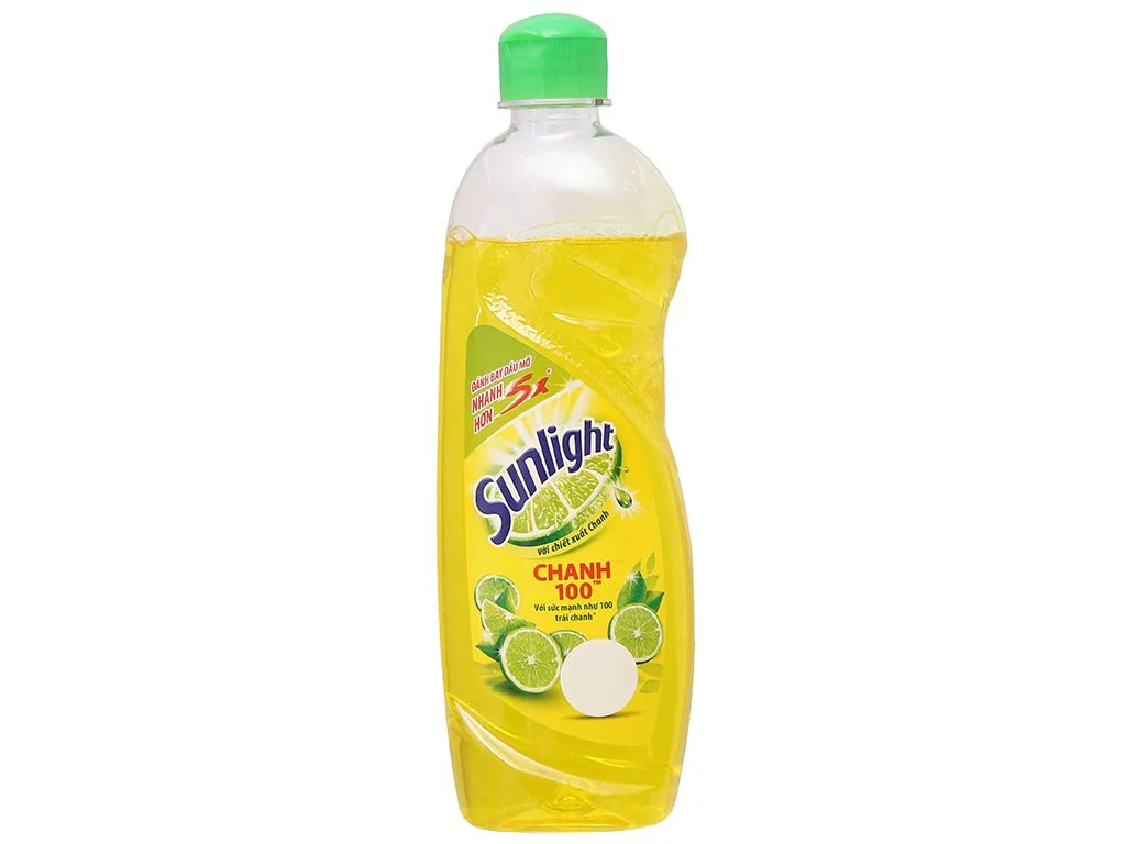 nuoc rua chen sunlight chanh 386ml nuoc rua bat van phong pham