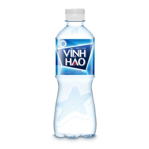 nuoc uong dong chai chua khoang thien nhien vinh hao khong ga loai 350 ml  logo vivant
