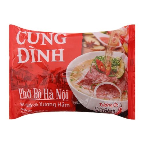 pho bo cung dinh ha noi goi 68g  co goi nuoc cot xuong ham