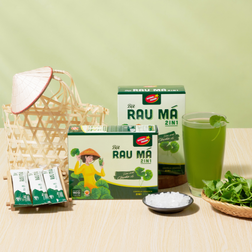 rau ma 2in1 duong phen hop 180g 12 goi x 15 g 