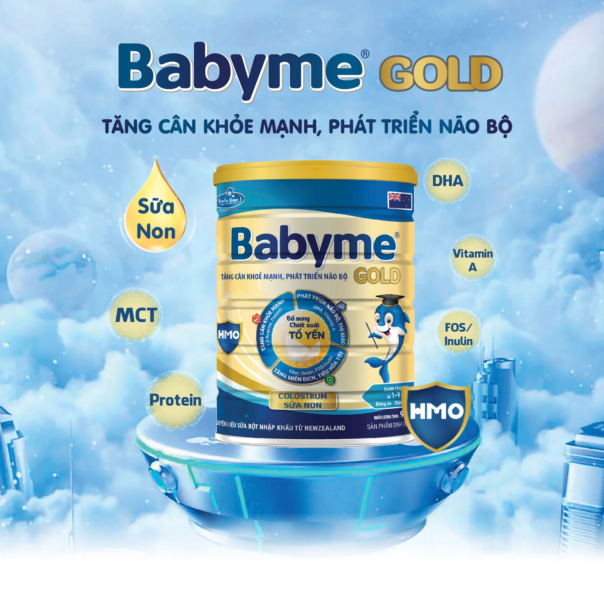 san pham dinh duong babyme gold 900g to yen