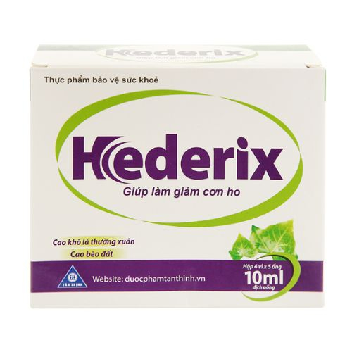 siro hederix ho tro giam ho dau rat hong hop 20 ong x 10ml
