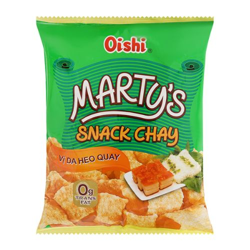 snack chay vi da heo quay oishi marty  8217 s goi 32g
