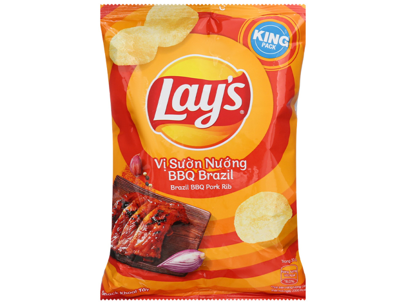 snack lays vi suon nuong bbq brazil