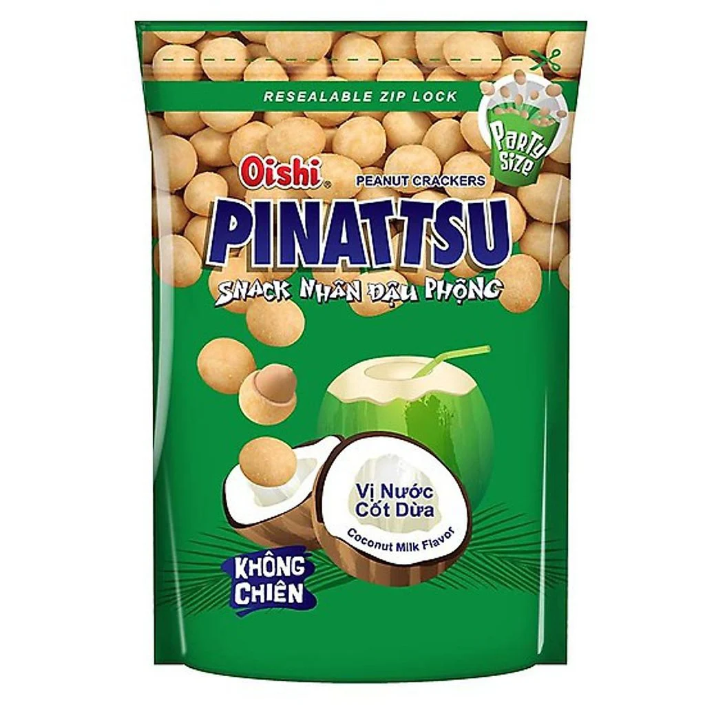 snack nhan dau phong vi nuoc cot dua