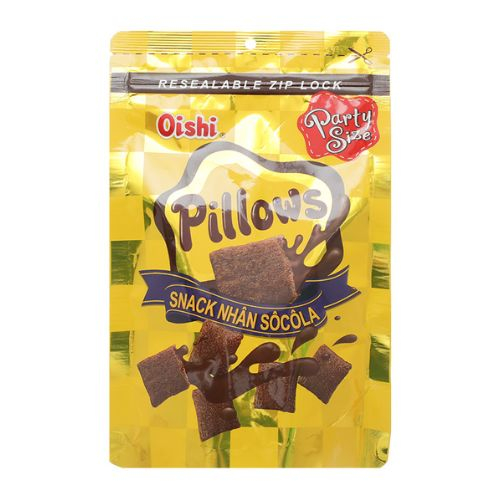 snack nhan so co la oishi pillows goi 85g
