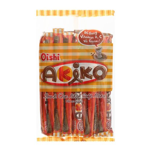 snack que nhan ca phe moka oishi akiko goi 140g