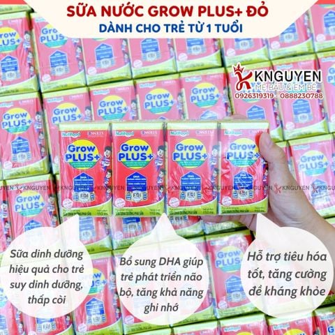 sua dinh duong pha san growplus  dinh duong hieu qua danh cho tre suy dinh duong thap coi hop 110ml