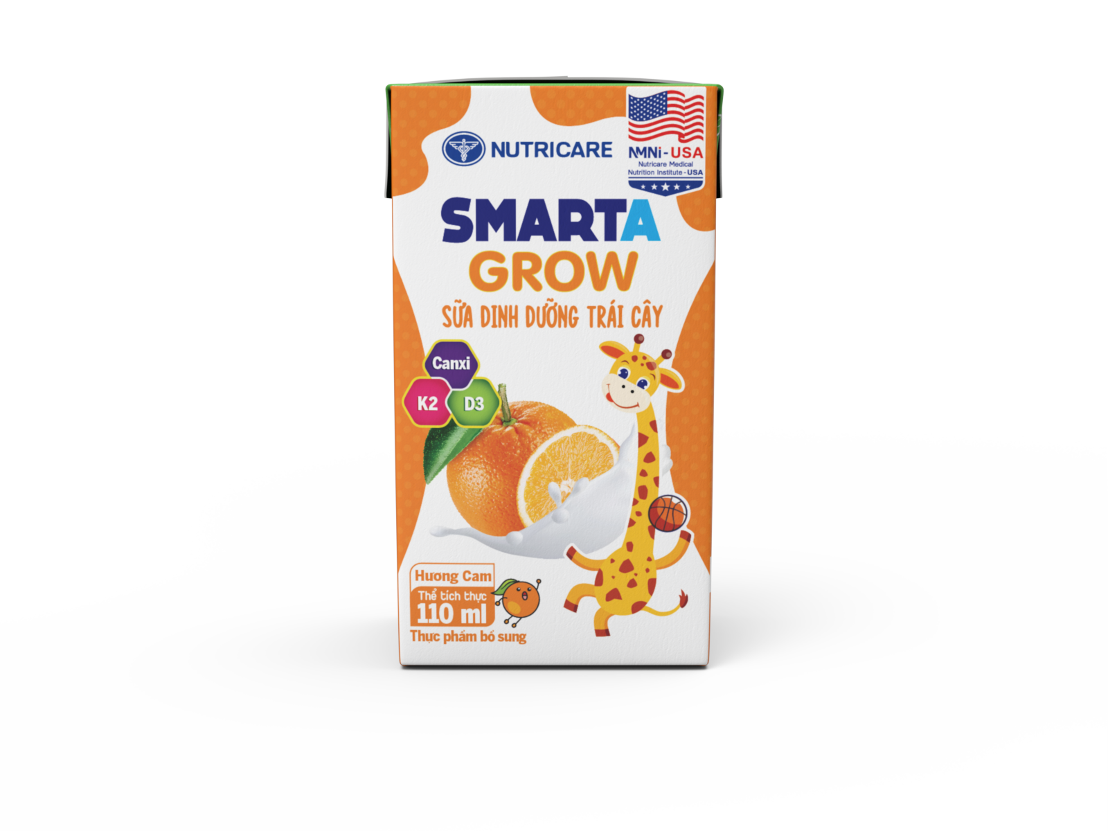sua dinh duong trai cay nutricare smarta grow huong cam 110ml