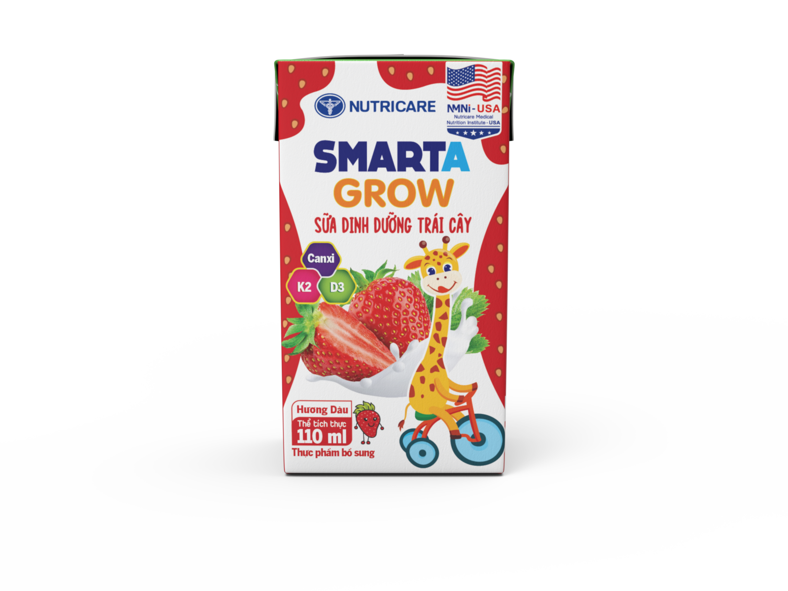 sua dinh duong trai cay nutricare smarta grow huong dau 110ml