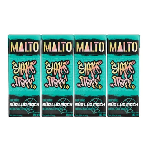 sua lua mach lof malto huong so co la bac ha 180ml