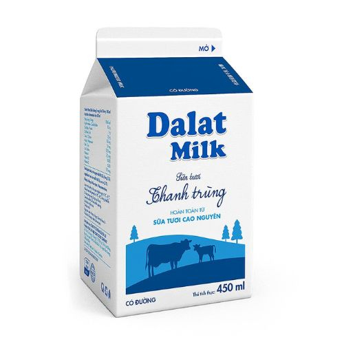 sua thanh trung dalat milk co duong 450ml